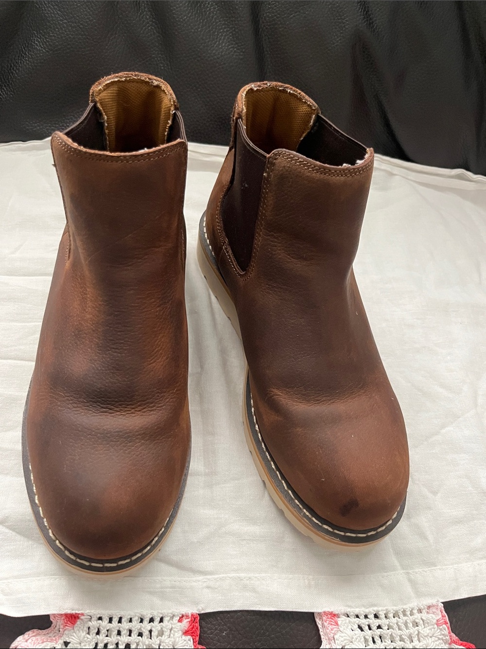 Carhartt Men's Brown Leather Chukka Work Boots